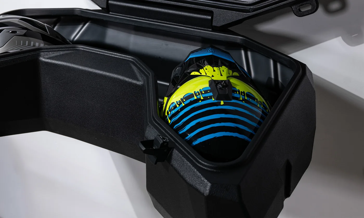 Open SmartBox Pro with a helmet