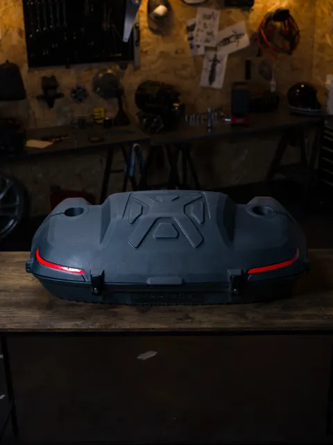 Side view of SmartBox in the workshop