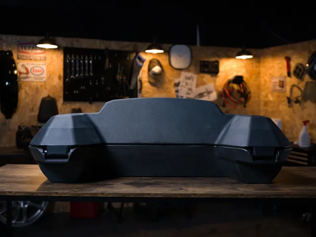 SmartBox front latches on the workbench